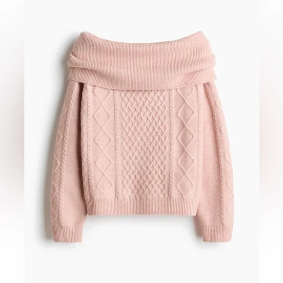 H&M OFF-THE-SHOULDER SWEATER - Picture 5 of 8